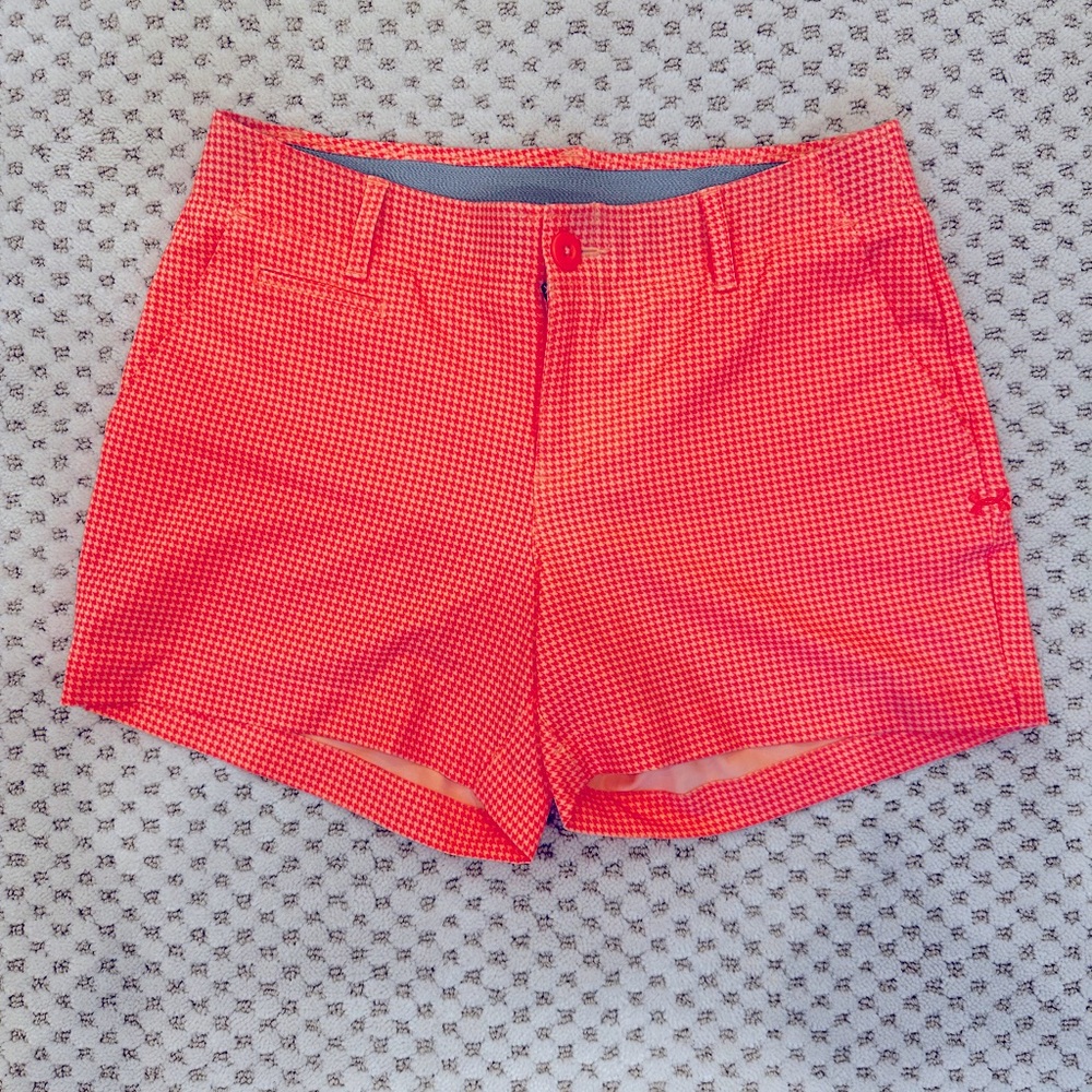 Under Armor checkered sports shorts